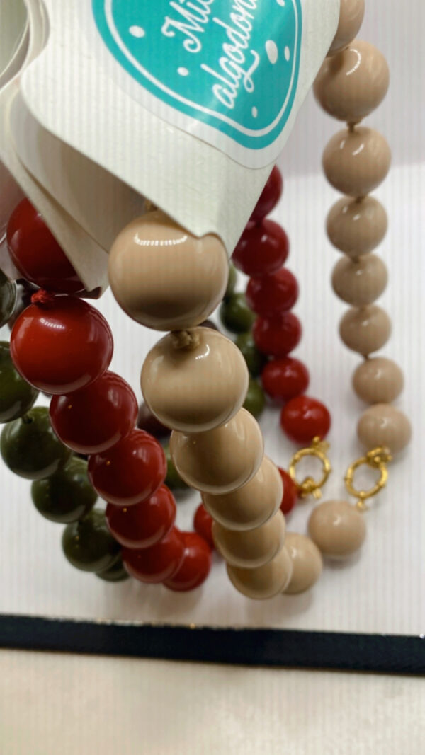 Collar Caramelos Cierre Omega acero